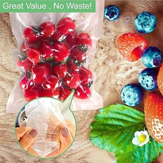 Premium Vacuum Sealer Bags for Food Storage - 2 Pack (8x50 & 11x50) | BPA Free Heavy Duty Vacuum Seal Bags | Compatible with FoodSaver, Seal-a-Meal & Most Vacuum Sealers | Perfect for Freezing, Sous Vide & Long-Term Food Preservation