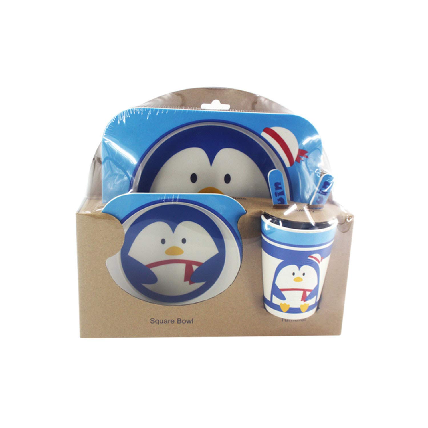 SOOMILE Kids Lunch Box Set - Cute Cartoon Insulated Lunch Box for Children, BPA-Free Baby Food Container, Perfect for School, Picnics & Travel (Type D)