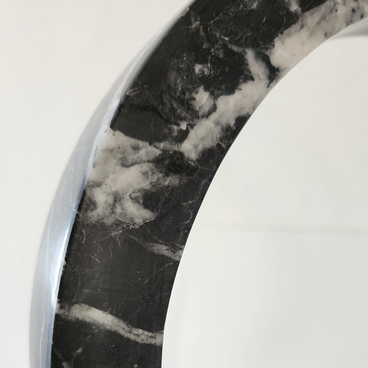 Orbital Circle Shelf Sculpture in Marble - Modern Wall Decor for Living Room, Bedroom & Office | Handcrafted Marble Art Piece for Home & Office Decor