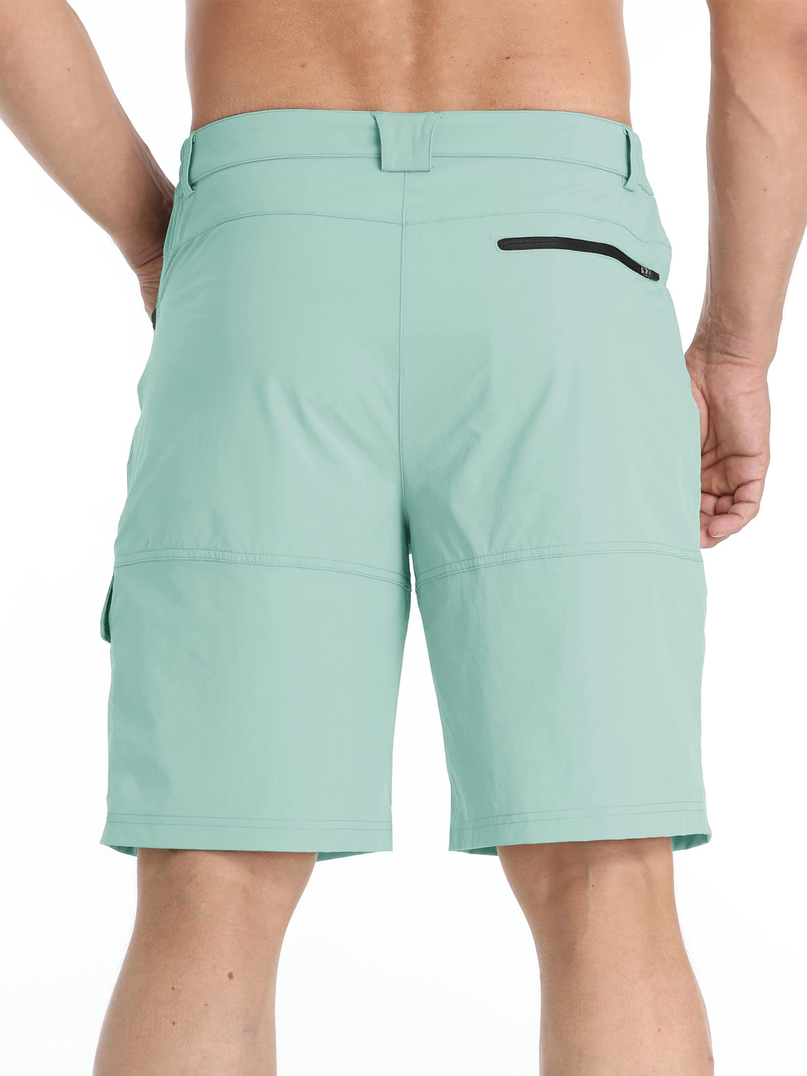 TACVASEN Men's Quick Dry Cargo Shorts - Lightweight Summer Outdoor Hiking Work Casual Shorts with Pockets (No Belt Included) - Perfect for Camping, Travel & Everyday Wear