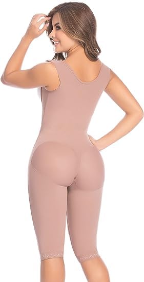 DELIÉ by Fajas DPrada Colombian Post-Surgery Compression Garment - Knee-Length Shapewear for Recovery & Body Contouring | Ideal for Postpartum, Liposuction & Tummy Tuck Recovery