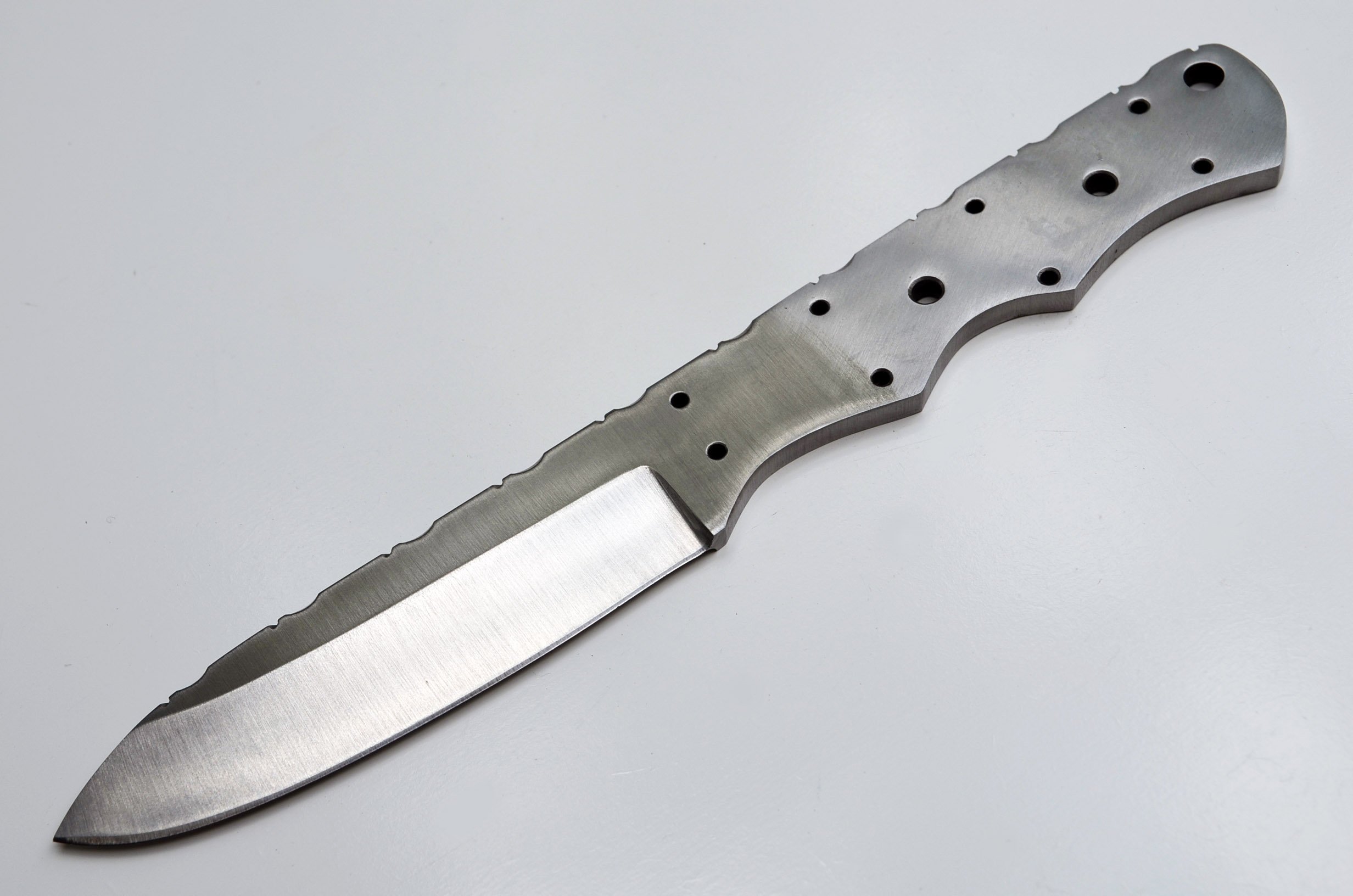 Premium D2 Steel Drop Point Knife Blank - High-Quality Hunting & Skinning Blade for Outdoor Adventures, Bushcraft, and Survival Gear