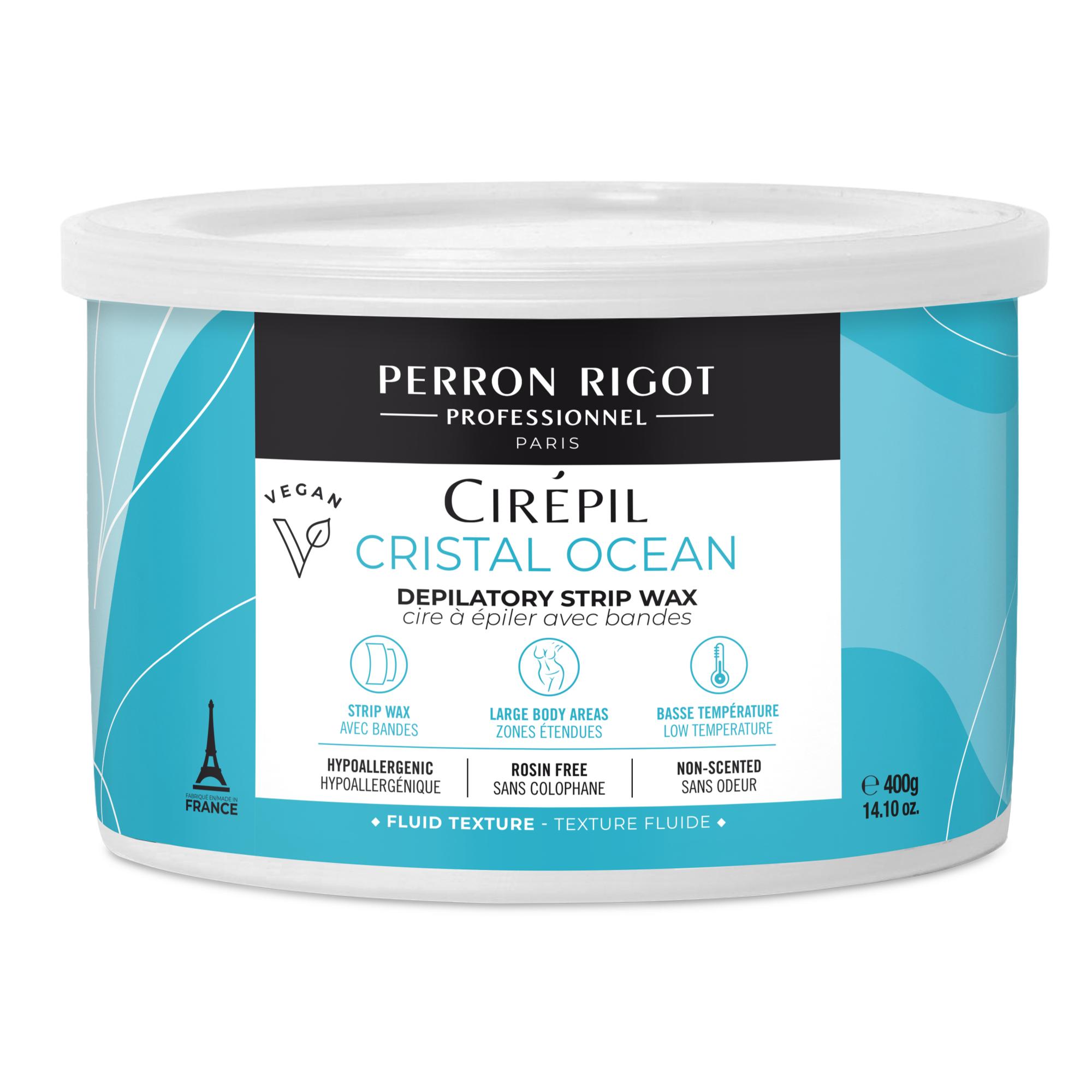 Cirepil Soft Wax Tin - Cristal Ocean, 14 oz | Professional Hair Removal Wax for Sensitive Skin | At-Home & Salon Use