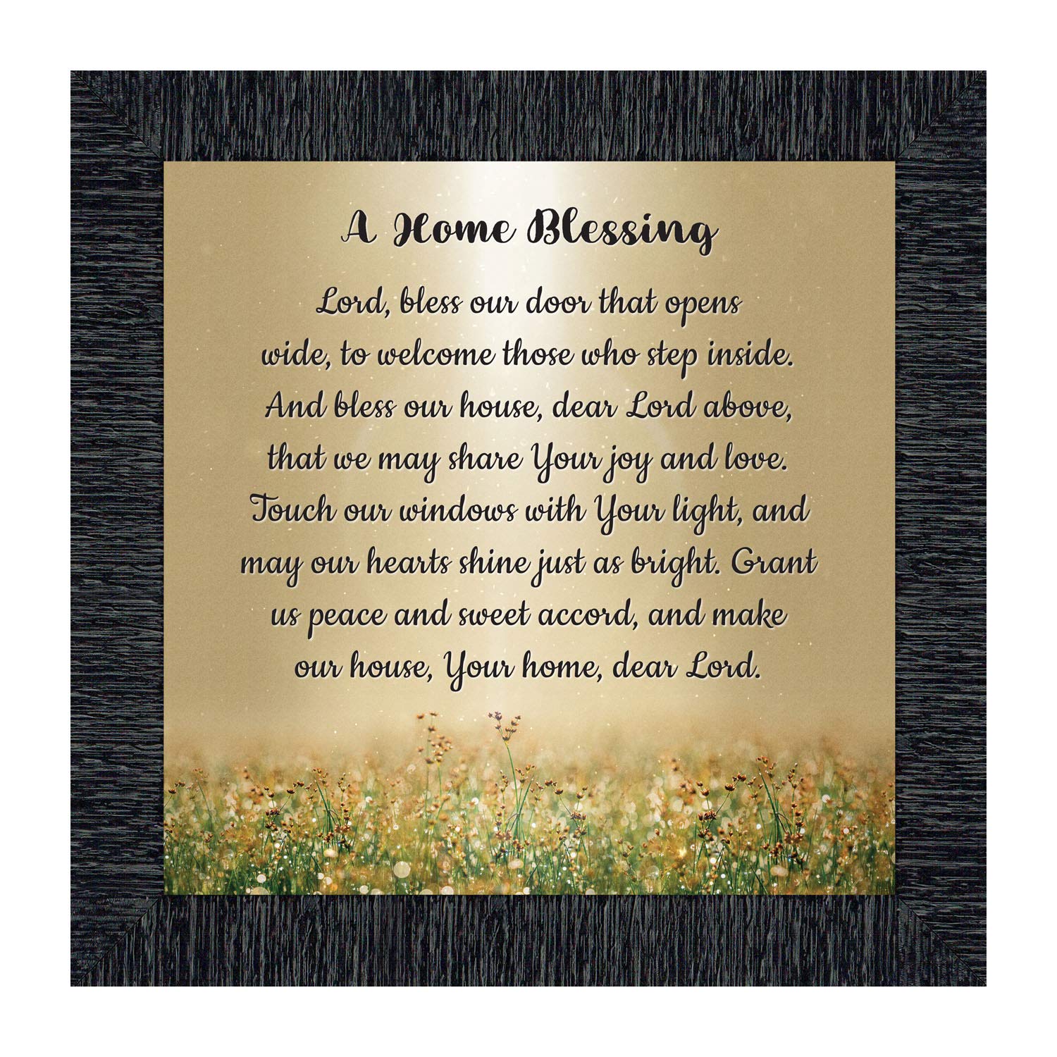 God Bless This Home Sign - Rustic Wooden Wall Decor for House Blessing - Perfect for Farmhouse, Living Room & Entryway - Inspirational Christian Home Decor Gift