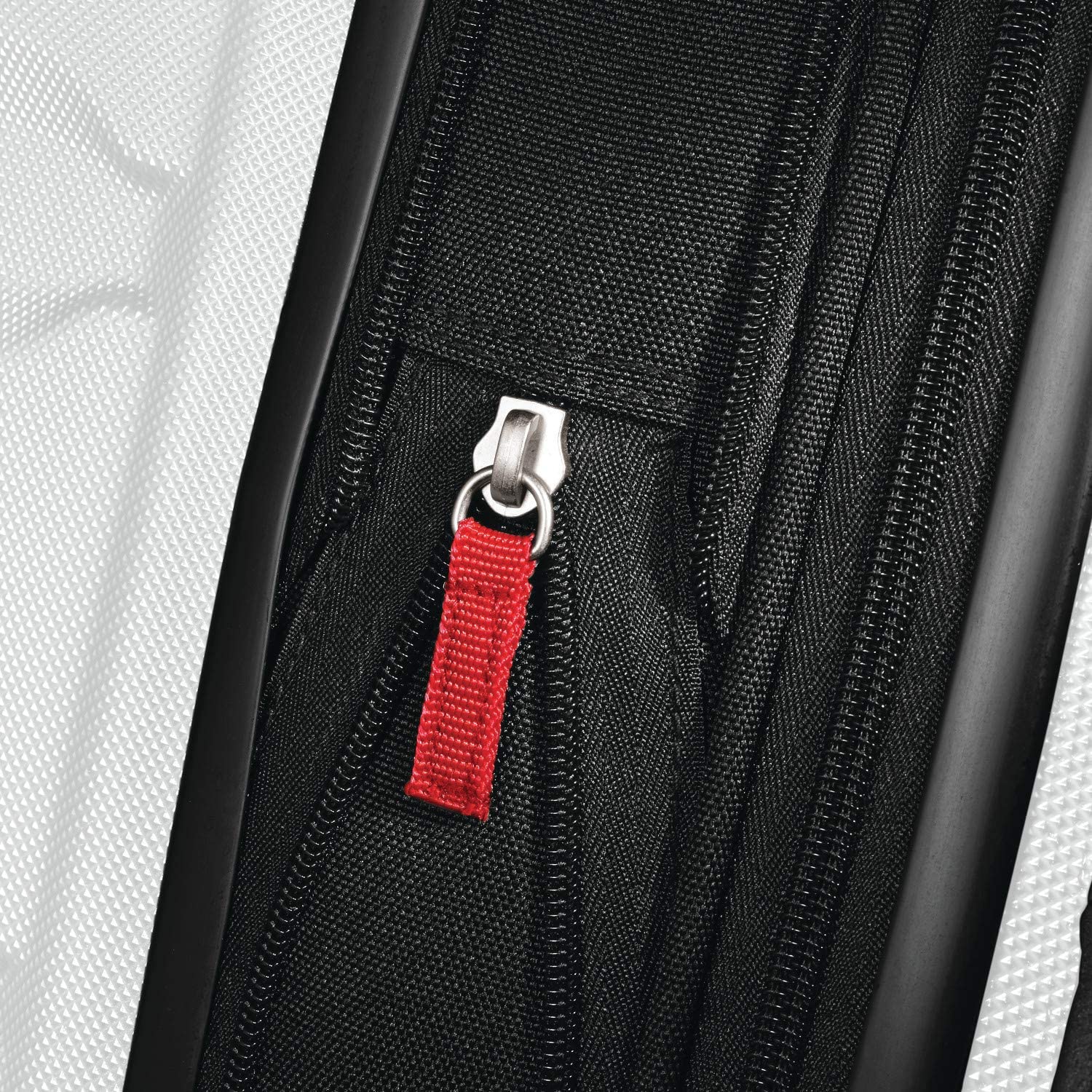Samsonite Omni PC Hardside Expandable Luggage with 360° Spinner Wheels, 24-Inch Checked-Medium Suitcase, White - Perfect for Business Travel & Family Vacations