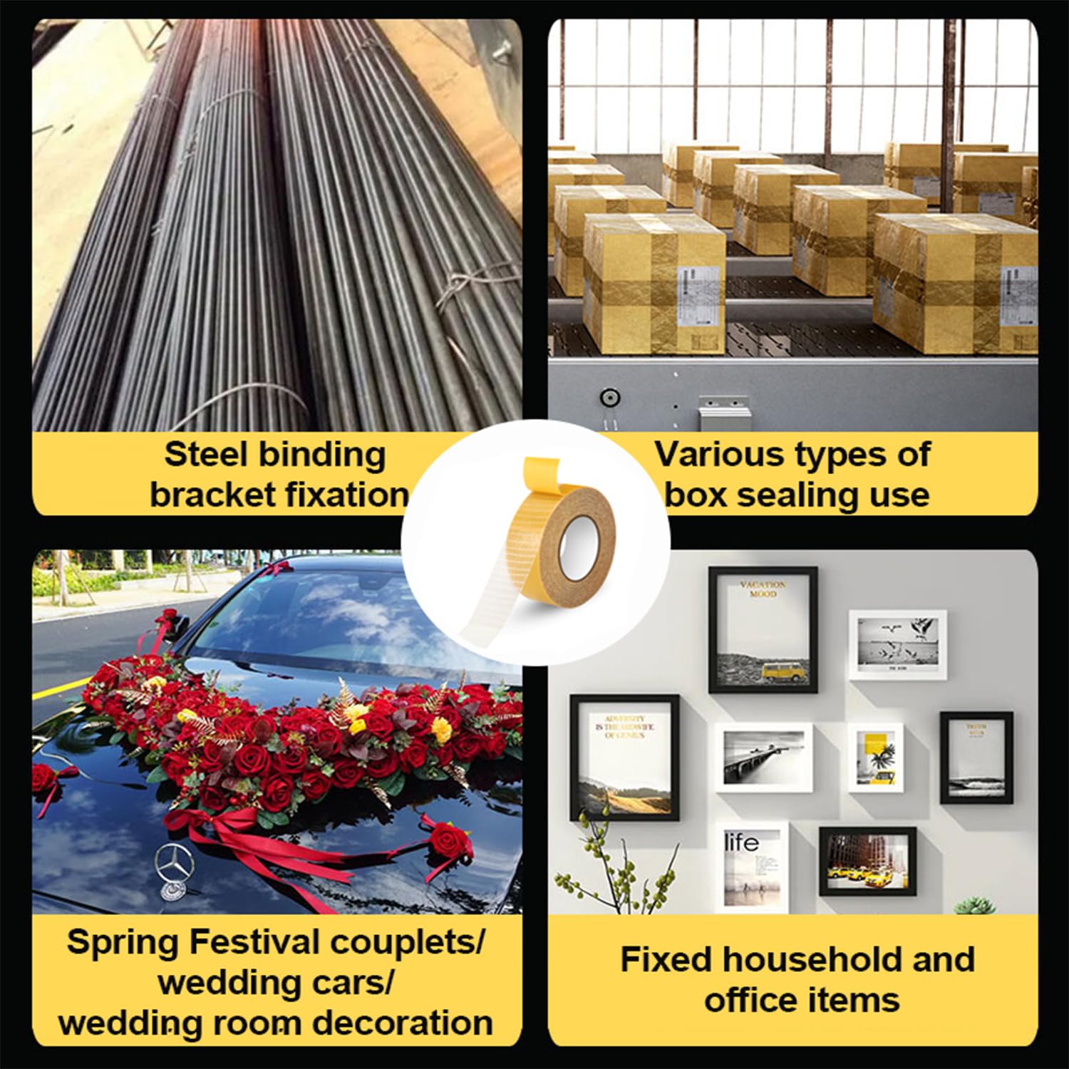 1inch x 66FT (20m) Double Sided Hemming Tape - Strong Clear Self-Adhesive Curtain Tape for Sewing, Clothing & Pants | Perfect for DIY Home Decor, Fabric Crafts & Garment Alterations