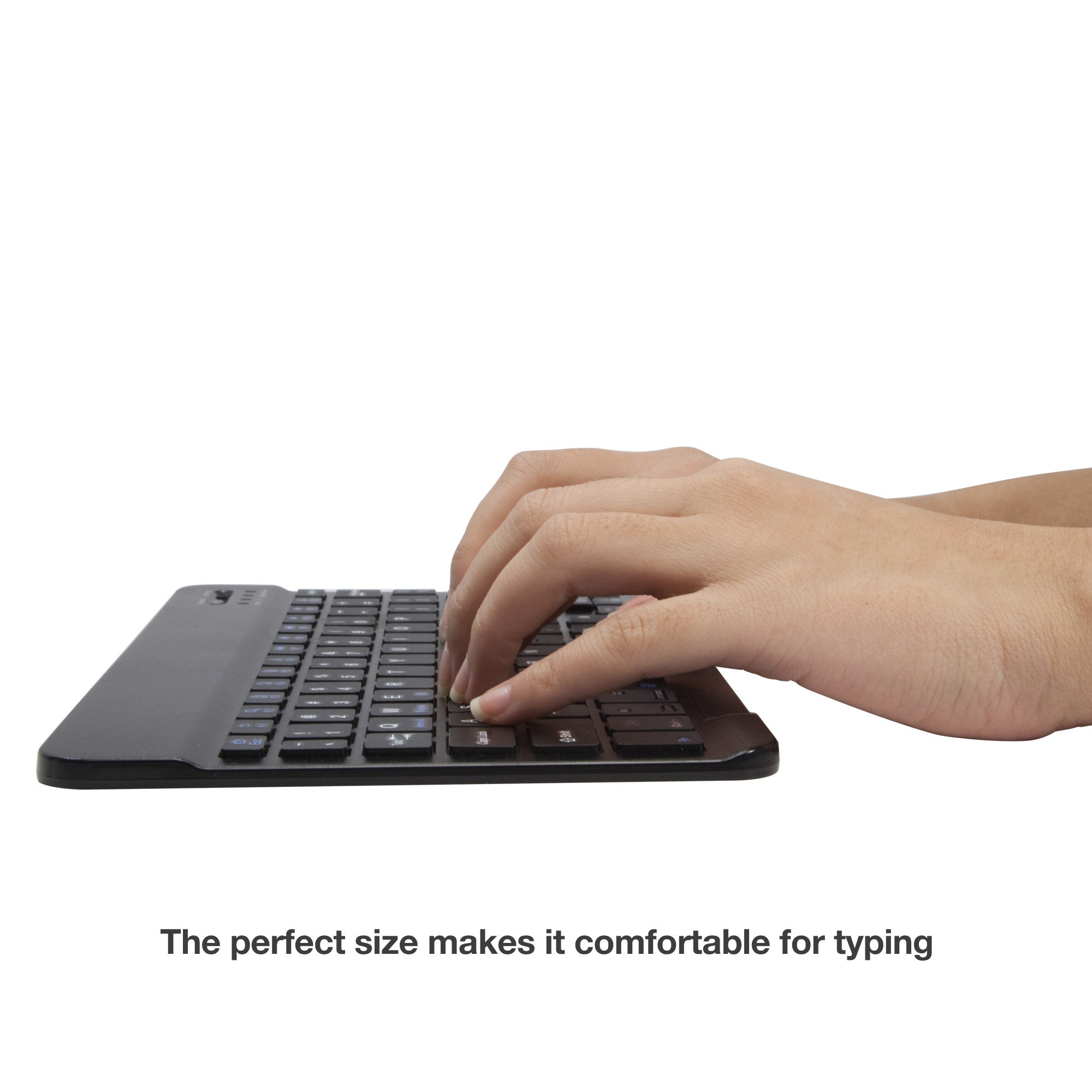 BoxWave SlimKeys Bluetooth Keyboard for Motorola Moto G Power (2021) - Ultra Thin Portable Keyboard with Chiclet-Style Keys in Jet Black - Perfect for Mobile Typing, Travel & Productivity on the Go