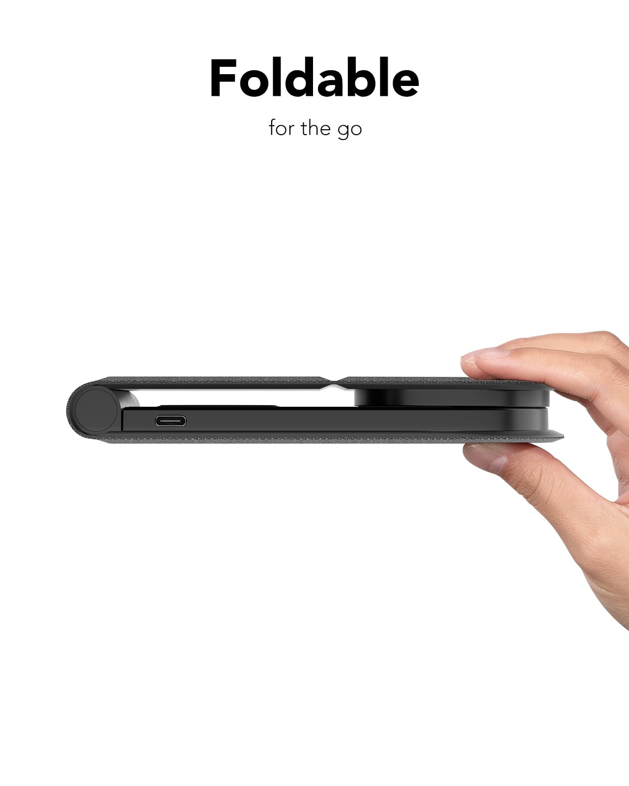 3-in-1 Foldable MagSafe Charging Station - 15W Fast Wireless Charger for iPhone 16/15/14/13/12 Series, AirPods & Apple Watch | Portable Travel Charger for Home, Office & Car Use