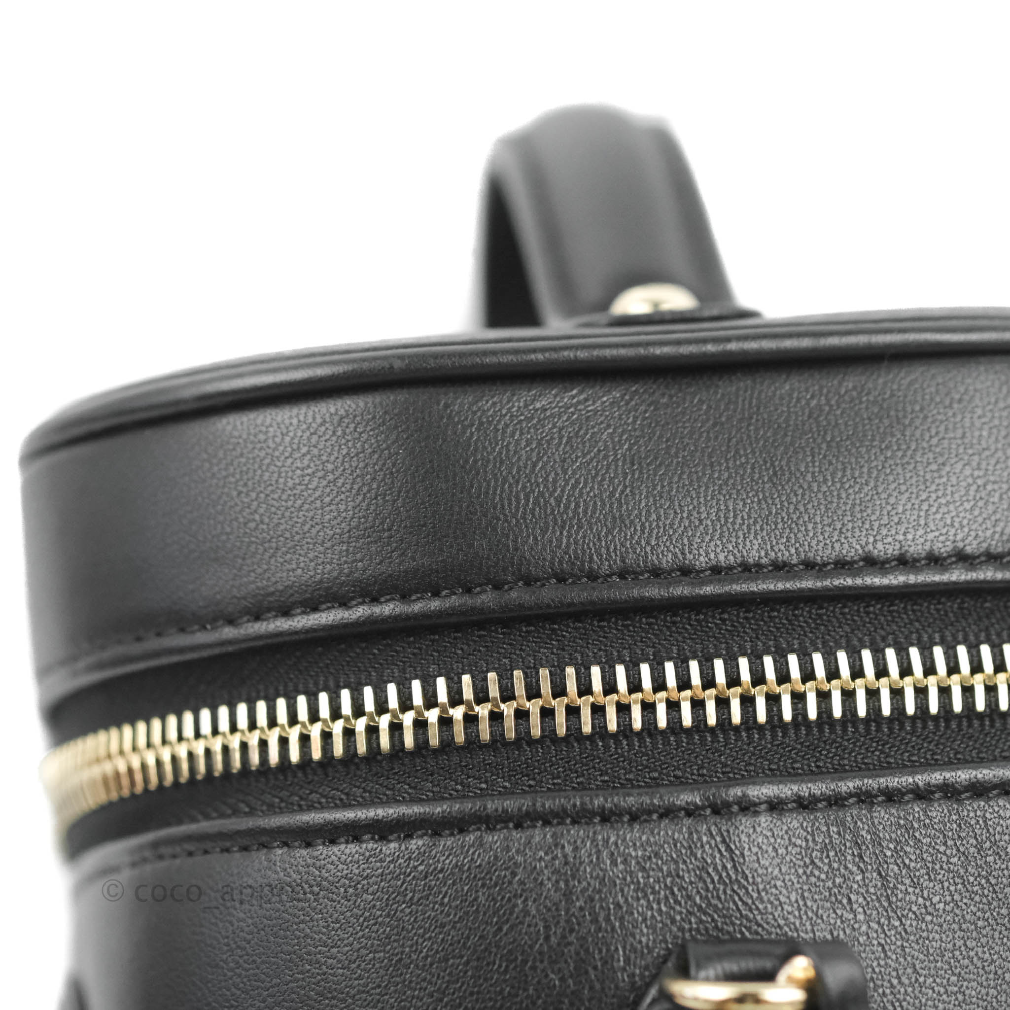Chanel CC Mania Vanity Case in Black Lambskin with Gold Hardware - Luxury Crossbody Bag for Women, Perfect for Evening Parties & Special Occasions
