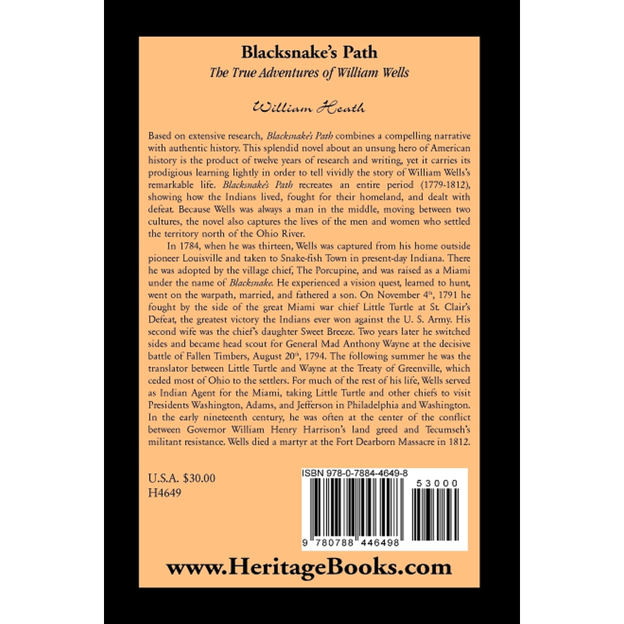 Blacksnake's Path: The True Adventures of William Wells - Frontier Survival Story & Historical Biography | Perfect for History Buffs, Adventure Readers & Book Clubs