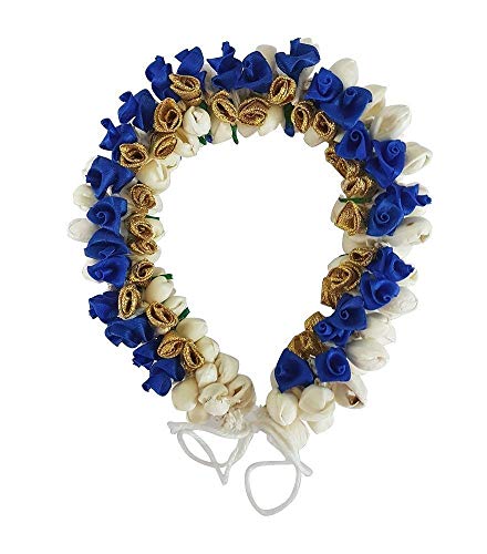 Wizme Flower Hair Gajra - Multicolor Floral Hair Accessories for Women (30g Pack of 1) - Perfect for Weddings, Festivals & Special Occasions