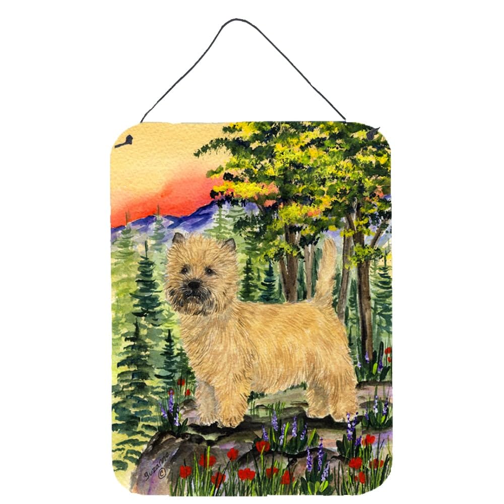 Cairn Terrier Metal Wall Art Sign - 12x16 Inch Aluminum Dog Print for Kitchen, Bar, Bathroom & Front Door Decor | Durable Multicolor Home Plaque | Perfect for Pet Lovers & Farmhouse Style
