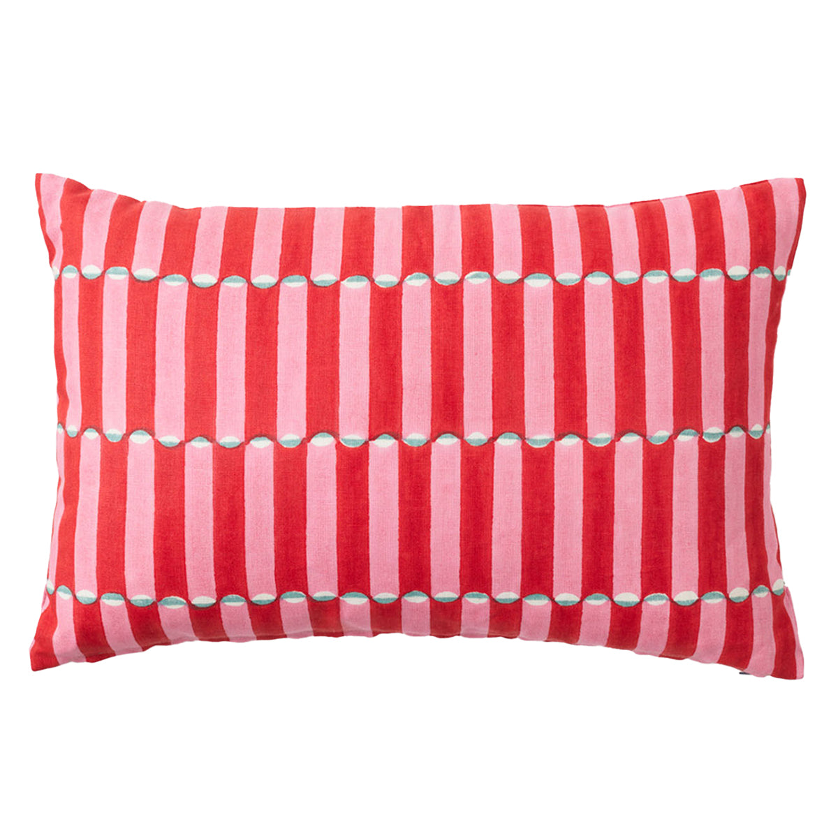 Luna Pink/Red Cushion - Soft & Comfortable Seat Pillow for Sofa, Bed, Chair - Home & Office Decor Accessories