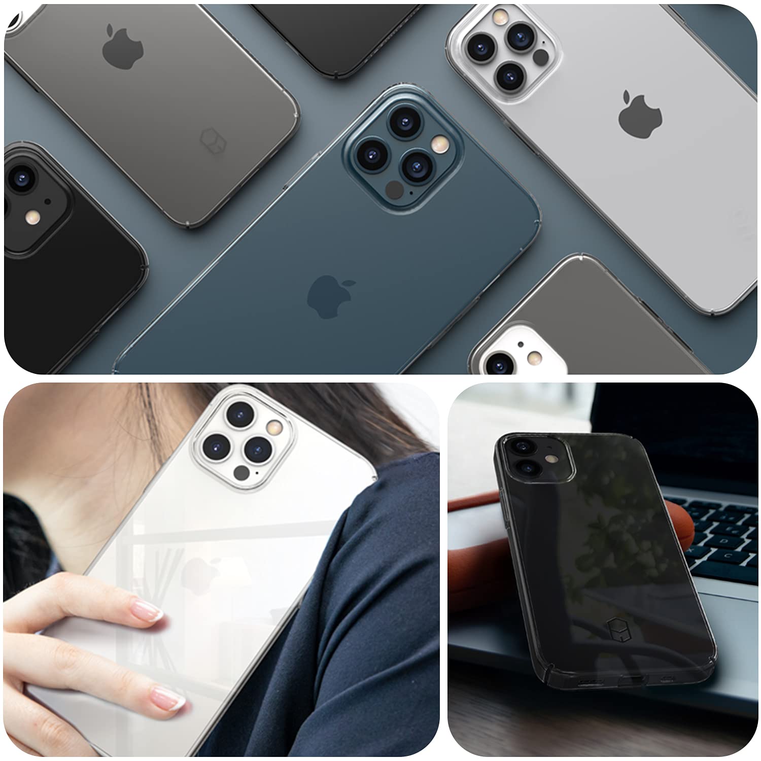 PATCHWORKS Level ST Ultra Thin Shockproof Crystal Clear Hard Case for iPhone 12 Mini 5G (5.4 inch 2020 Model) | Lightweight Protective Phone Cover with MagSafe Compatibility | Perfect for Everyday Use, Work & Travel
