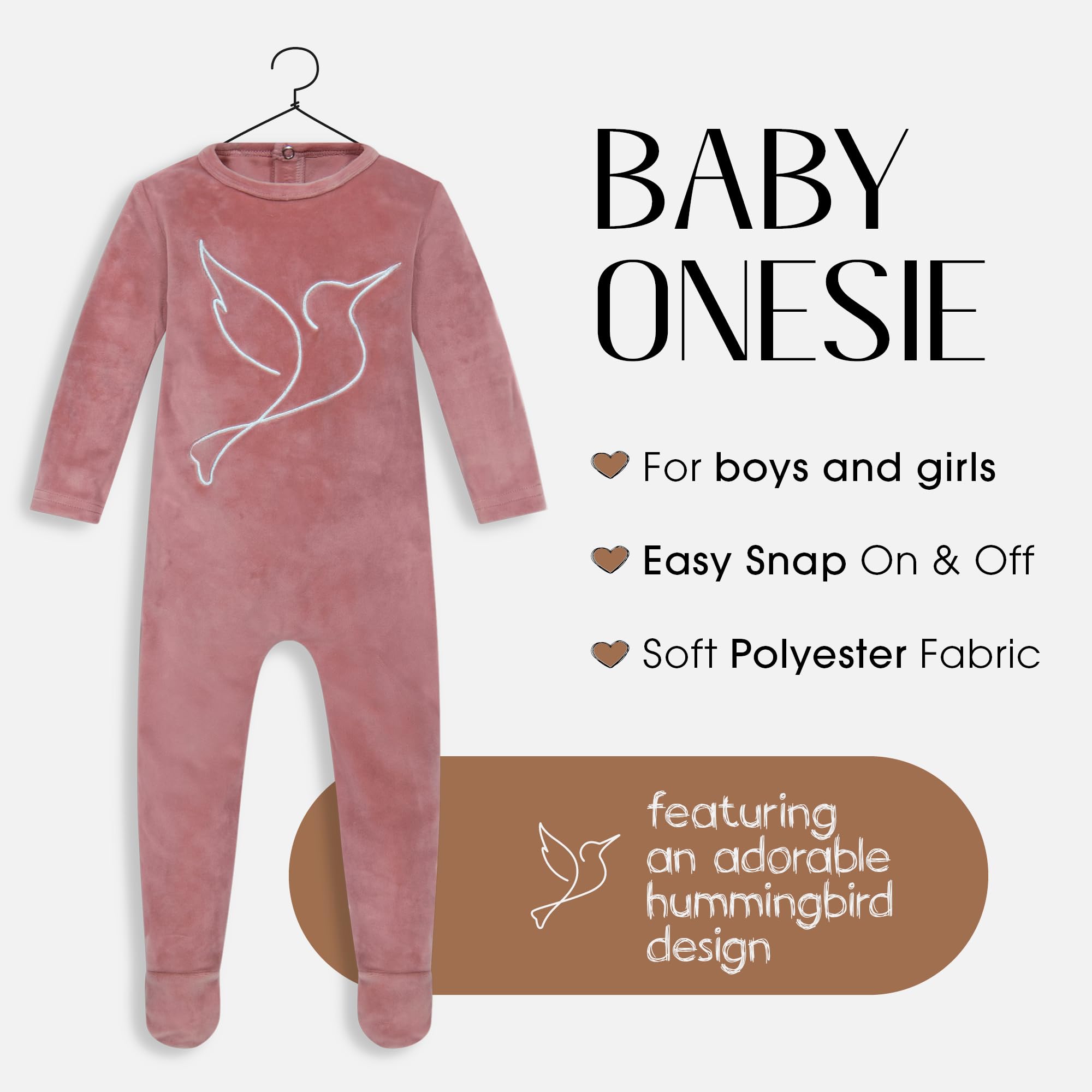 Baby Pajamas for Boys & Girls - Soft Cotton Footie Sleepers with Non-Slip Grips | Cozy One-Piece Onesie for Newborns & Toddlers - Perfect for Bedtime, Playtime & Winter Snuggles