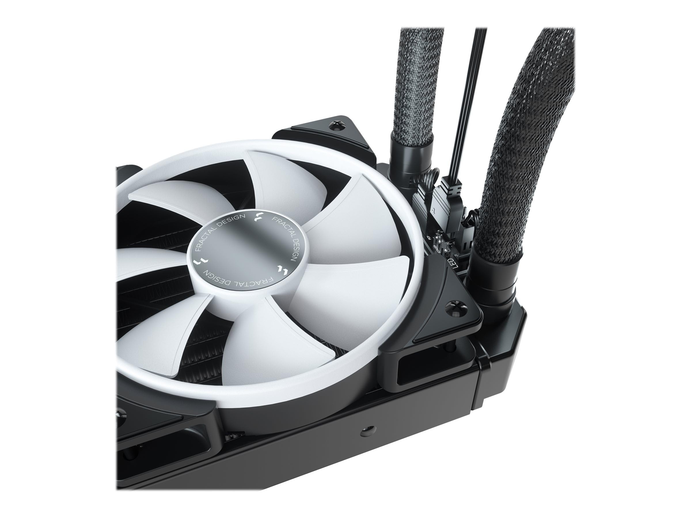 Fractal Design Celsius+ S24 Prisma PWM ARGB 240mm AIO Liquid CPU Cooler - Silent Performance, Slim Radiator, RGB Lighting - Perfect for Gaming PCs and High-Performance Workstations