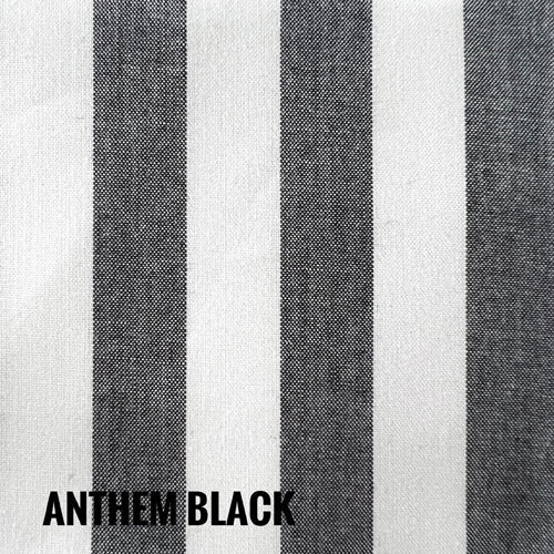 Indie Fabric Studio Symphony Whimsical Weaves Stripes Anthem Black SYM23 1_STP_1.5 - Premium Cotton Fabric for Quilting, Sewing & DIY Crafts - Perfect for Home Decor, Fashion & Creative Projects