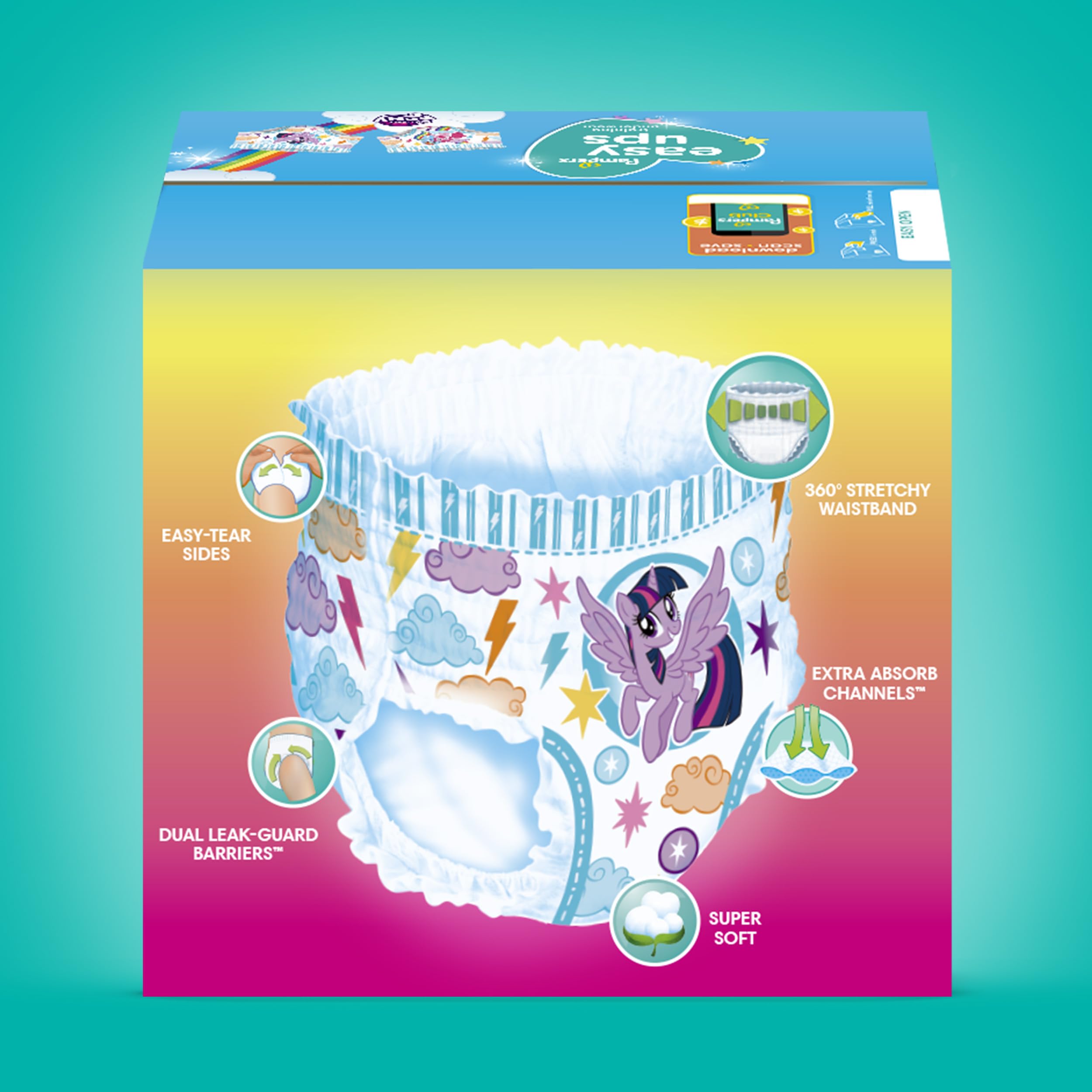 Pampers Easy Ups Pull-On Disposable Potty Training Underwear for Boys - Size 4 (2T-3T) - 132 Count Jumbo Pack - Leakproof & Comfortable for Daytime & Nighttime Use - Perfect for Toddler Potty Training at Home or Preschool