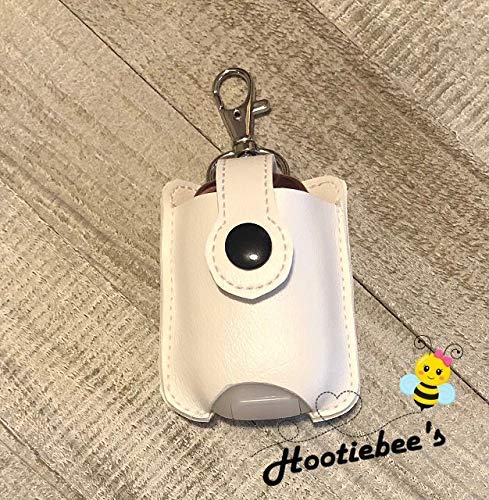 Maltese Puppy Hand Sanitizer Holder & Lip Balm Carrier - Cute Dog Design for Purse, Backpack, Keychain - Perfect for School, Office, Travel, and Daily Use