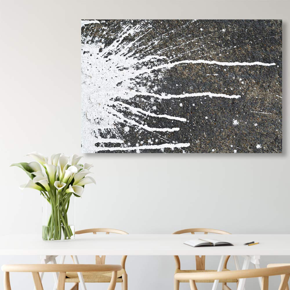 Rustic Ink Canvas Wall Art - 12x18 Inches Framed Paintings, Modern Home Decor for Bedroom, Living Room, Office, and Dining Area
