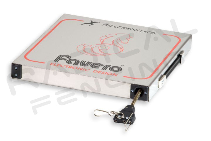 Favero MILLENNIUM Fencing Reel - Professional Electric Scoring System for Fencing Competitions | Perfect for Tournaments, Training & Olympic-Style Fencing