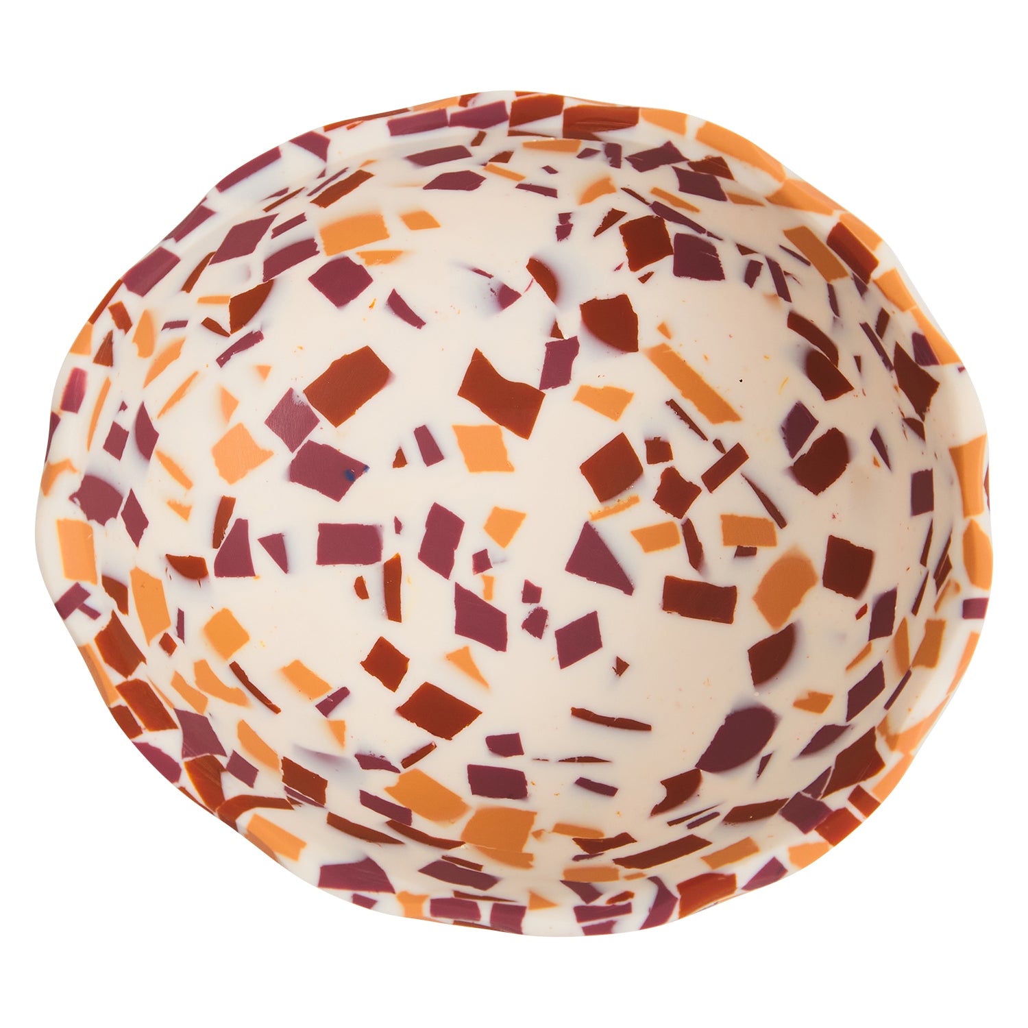 Billie Bowl - Nougat Terrazzo Stoneware Cereal & Soup Bowl Set of 2 - Perfect for Breakfast, Snacks, and Desserts - Microwave & Dishwasher Safe