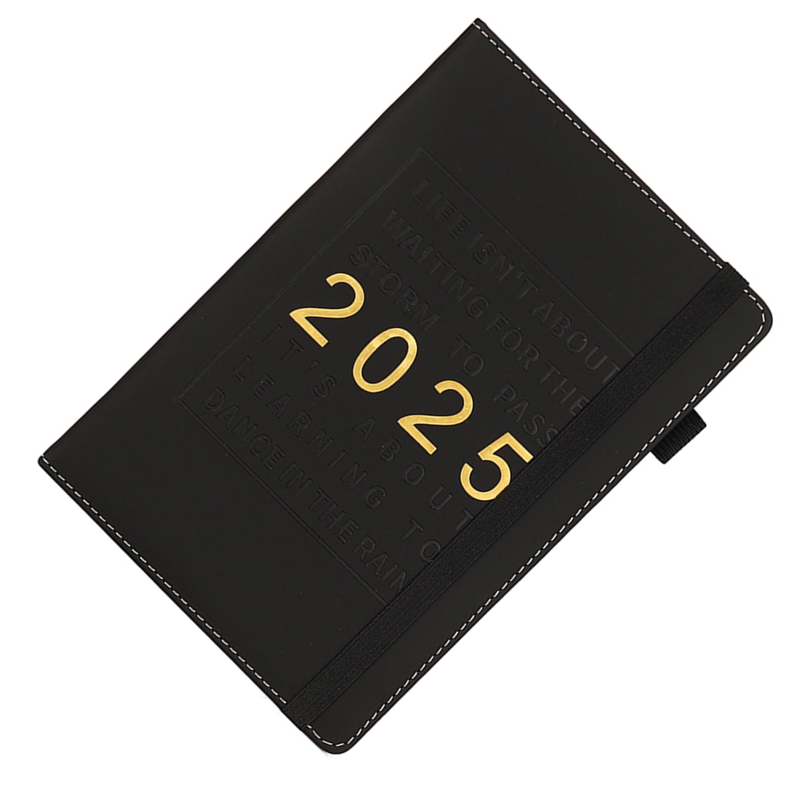 2025 Leather Planner - Academic & Weekly Monthly Planner with Elastic Band & Pen Holder - Perfect for Students, Professionals & Organizing Schedules