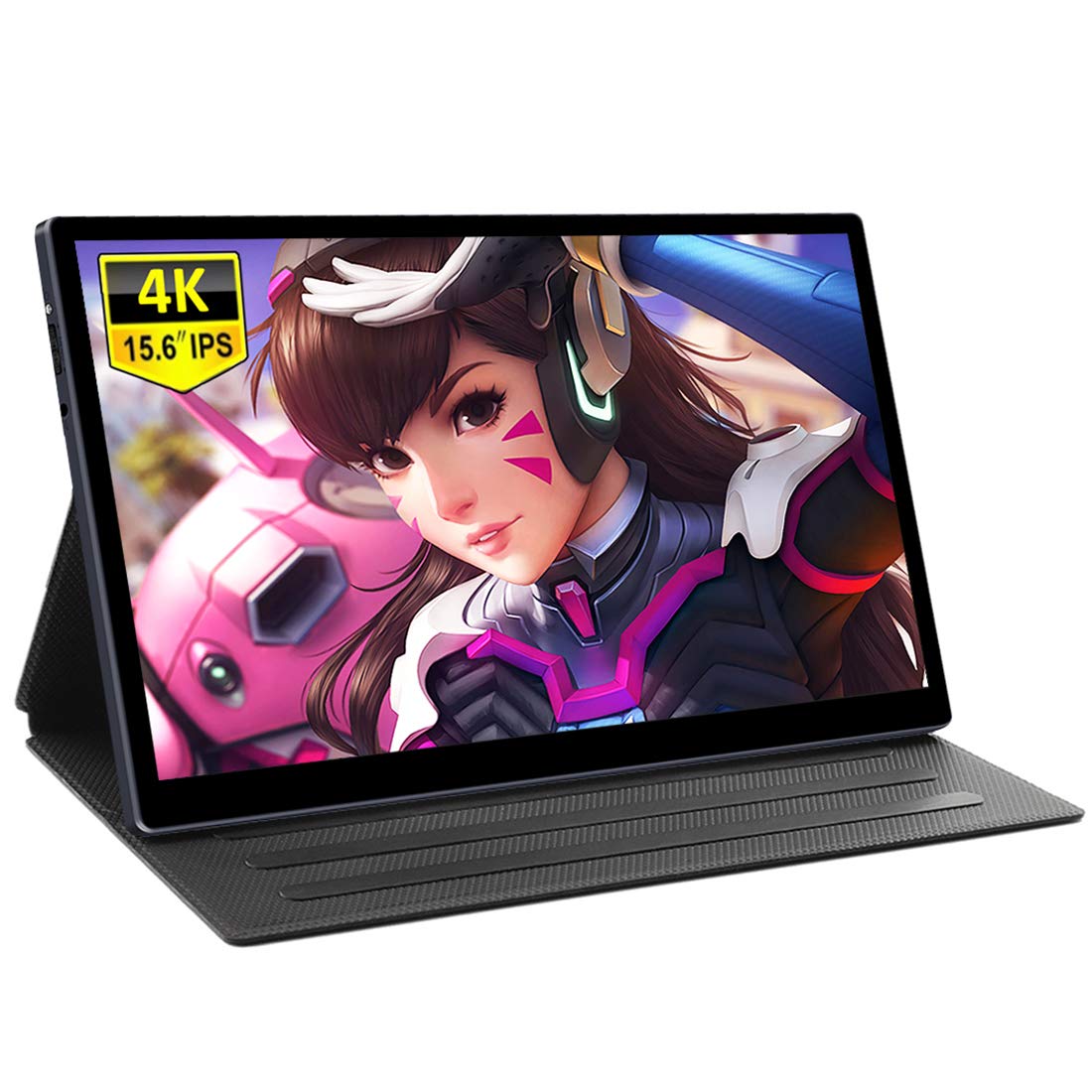 4K Portable Gaming Monitor - Corkea 15.6 Inch IPS HDR Display with PD Charging, Built-in Speakers, Dual USB-C & HDMI, Mountable Design for PS4/PS5, Xbox, Switch, Laptop & Phone - Perfect for Gaming, Work & Entertainment