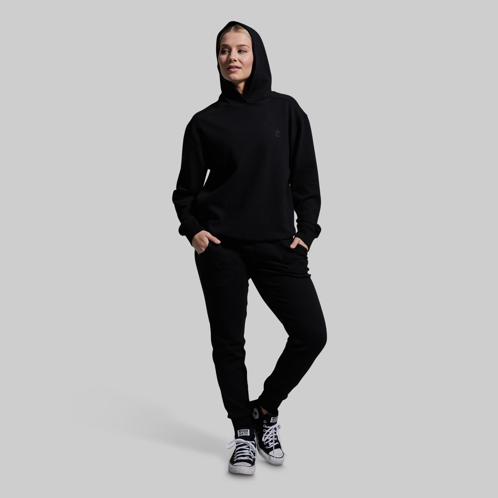 Women's Cloud Jogger Set - Soft Comfortable Lounge & Running Outfit (Black) | Perfect for Yoga, Gym Workouts & Casual Wear