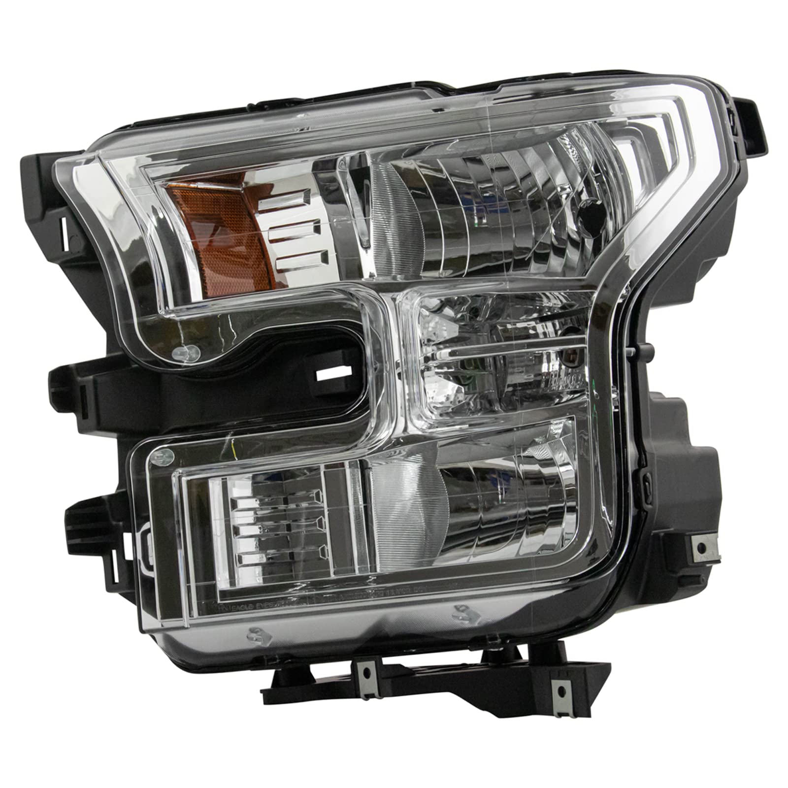 2015-2017 Ford F-150 Headlight Assembly Set - Driver & Passenger Side Halogen Replacement (FO2502335 FO2503335) - Perfect for Night Driving & Off-Road Adventures