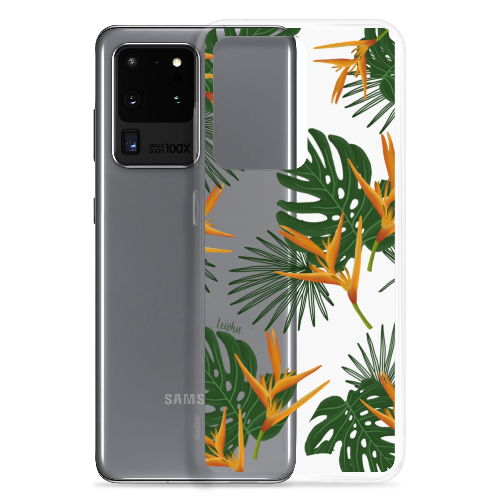 Vintage Paradise Clear Protective Case for Samsung Galaxy - Slim & Durable Phone Cover for Everyday Use & Travel