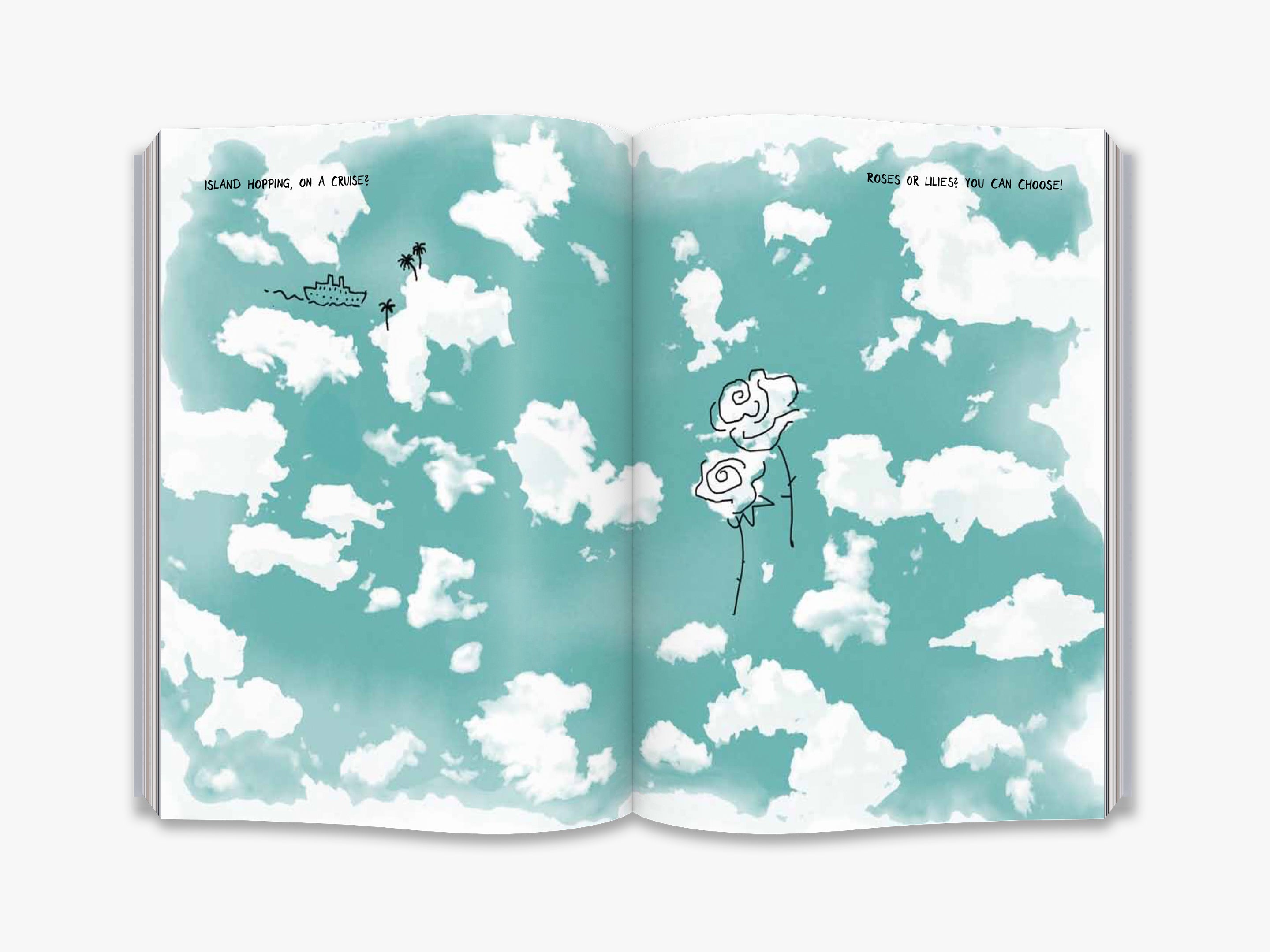 Hirameki: Clouds - Abstract Art Print for Home & Office Decor - Perfect for Living Room, Bedroom, or Workspace Wall Art