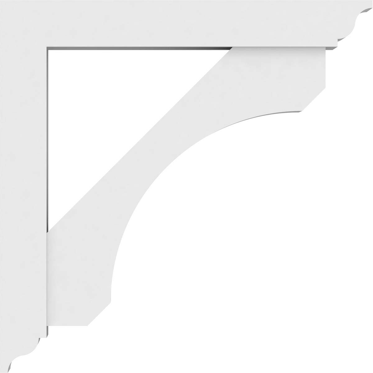 Ekena Millwork BKTP03X24X24LEC01 Standard Legacy Architectural Grade PVC Brackets - 3