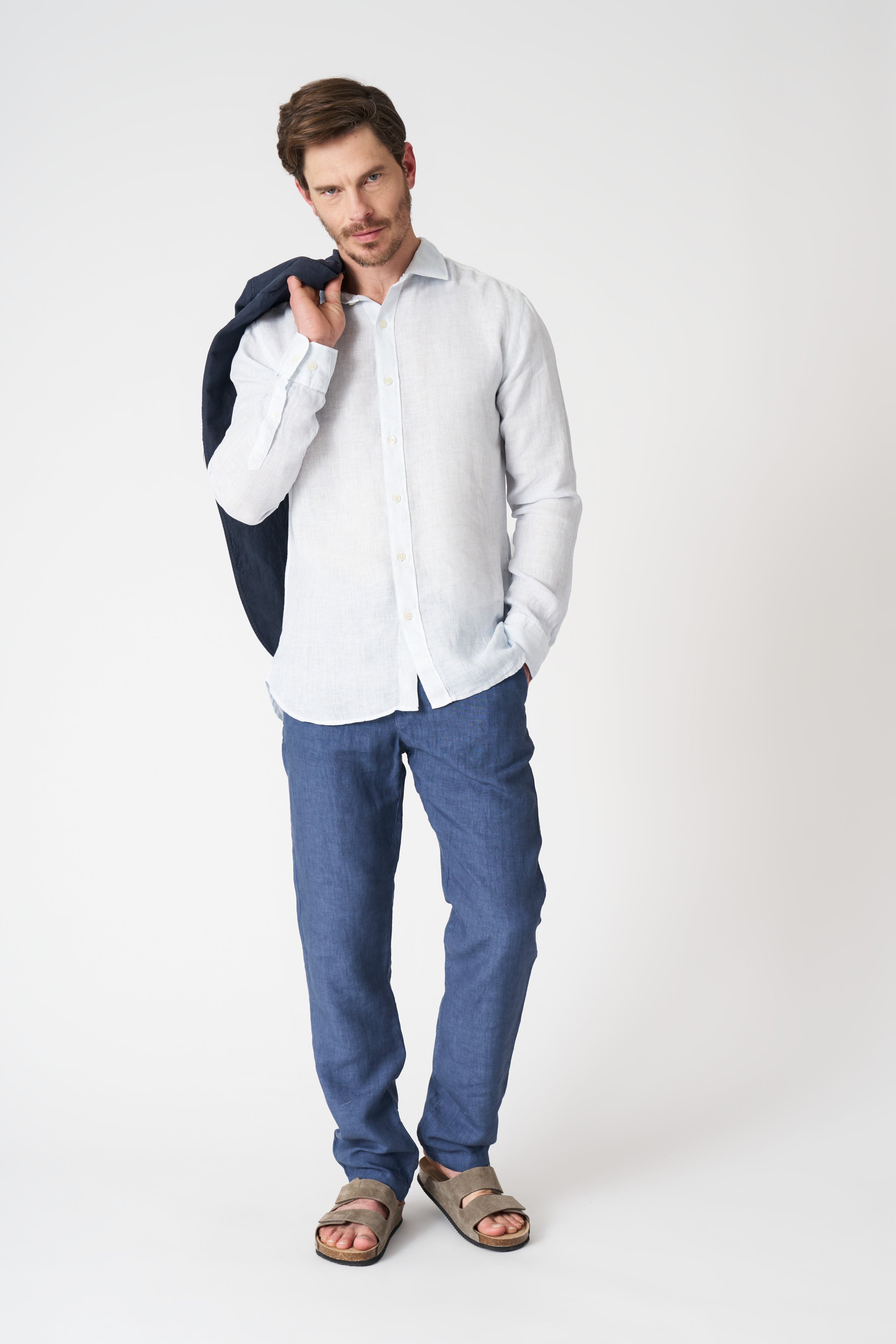 Melange Slim Fit Shirt for Men - Comfortable Stretch Cotton Casual Dress Shirt - Perfect for Office, Business Meetings & Date Nights