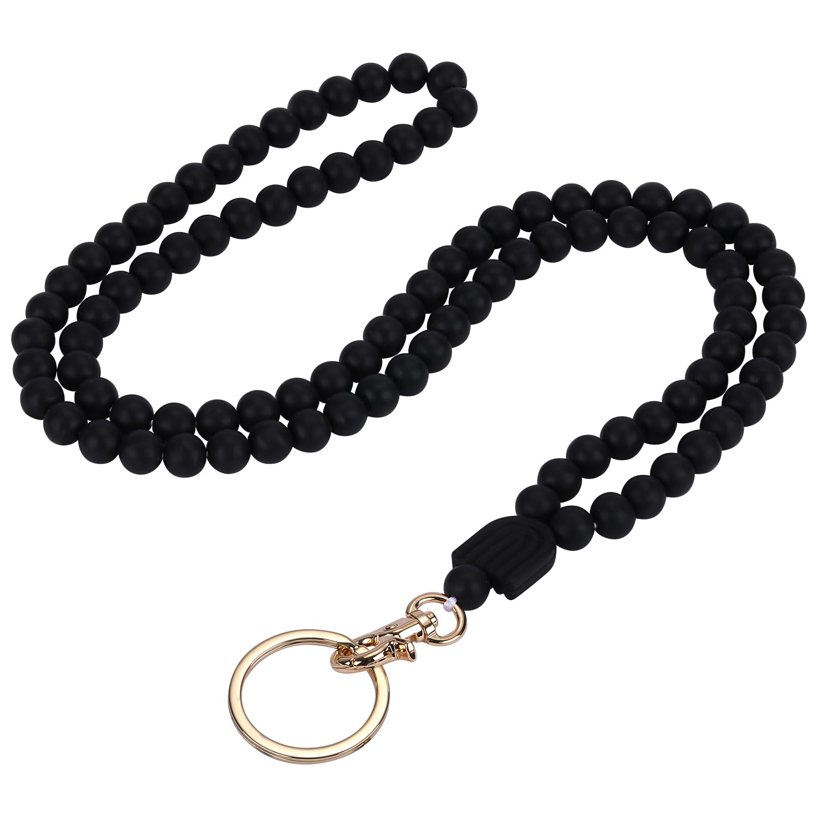 Beaded Silicone Lanyards for ID Badges & Keys - Teacher Nurse Gift for Work