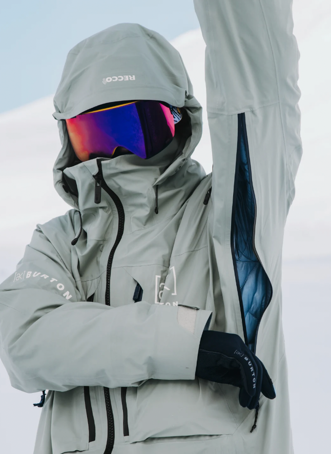 Burton AK Gore-Tex Hover Stretch Men's Waterproof Ski Jacket 2025 - Lightweight Winter Snowboarding Coat for Mountain Adventures