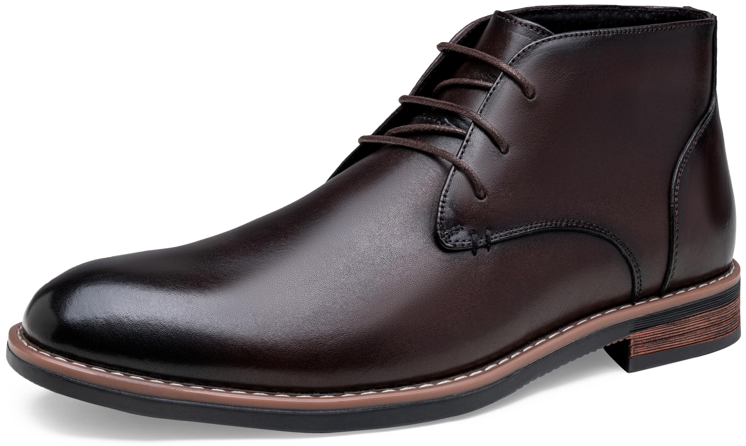 Premium Jousen Men's Chukka Boots - Genuine Leather Ankle Boots for Casual & Business Wear | Stylish Black Leather Shoes for Men | Perfect for Office, Travel & Outdoor Activities