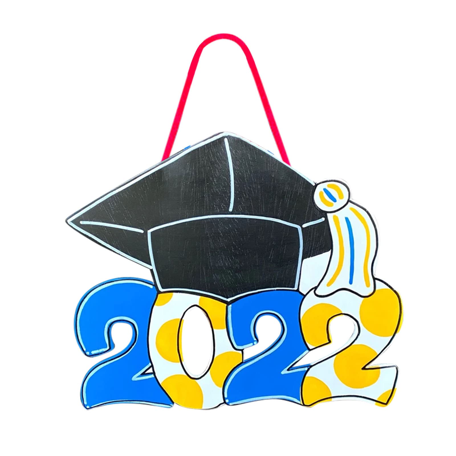 2022 Graduation Photo Booth Backdrop - DIY Senior Class Door Hanging Decorations for Home, Party & Gifts | Custom Name Painted Props for Graduation Ceremony Decor