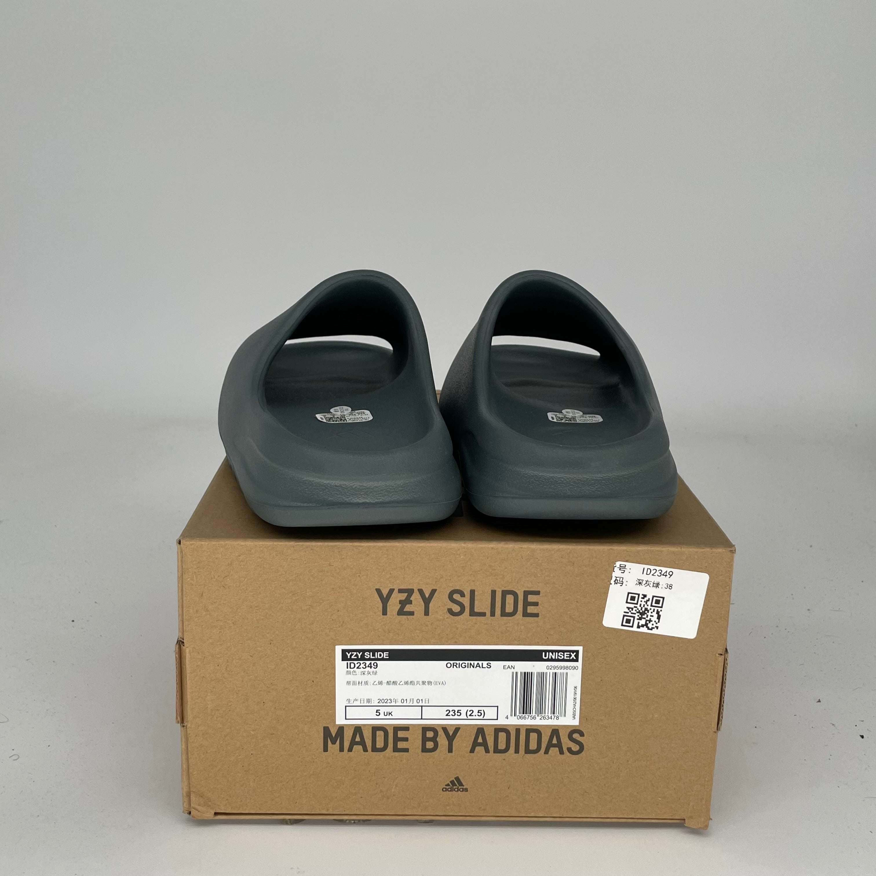 Adidas Yeezy Slide Slate Marine - Size 5 (ID2349) | Comfortable Slides for Men & Women - Perfect for Beach, Pool, Gym & Casual Wear