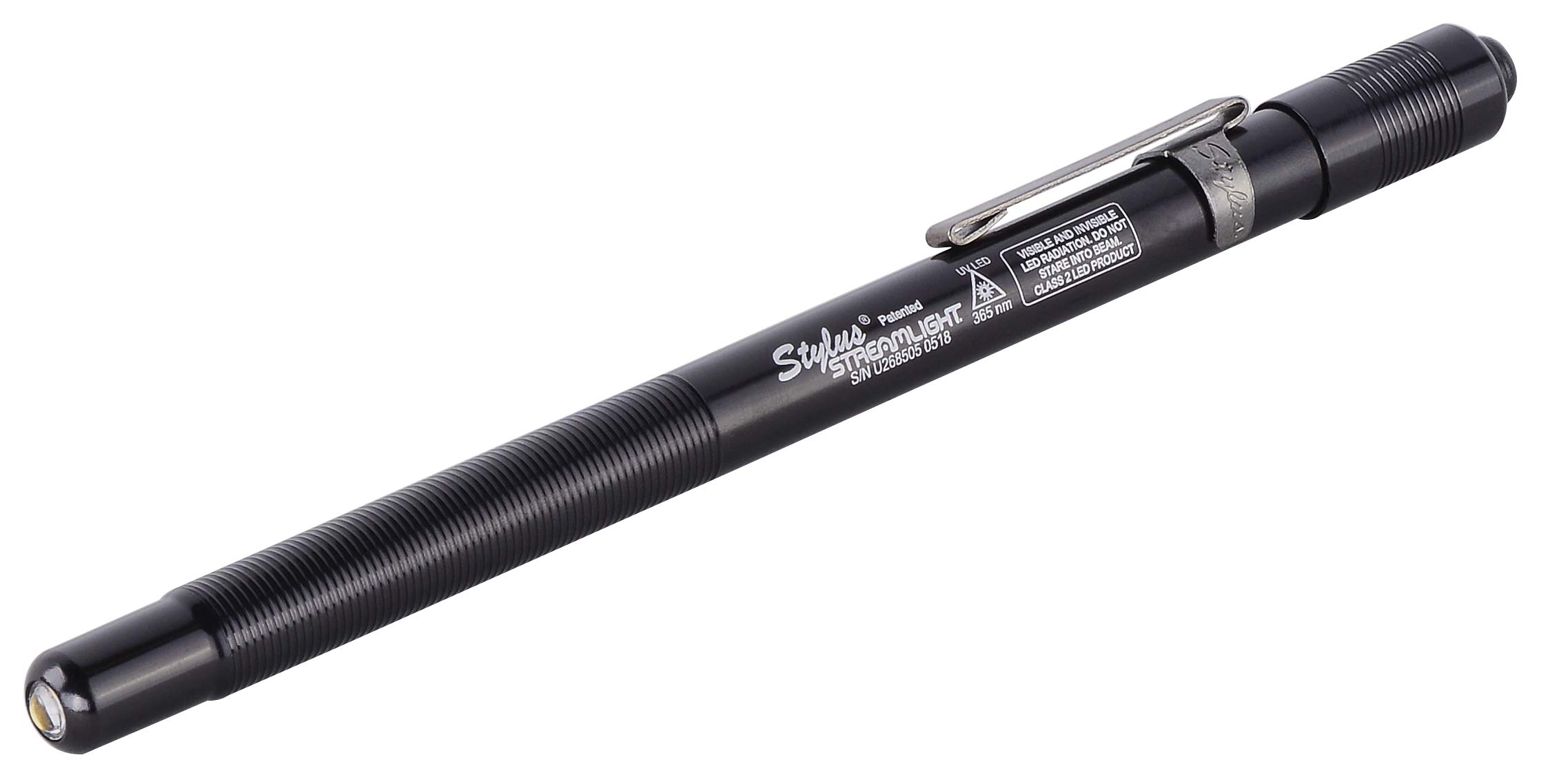 Streamlight 65069 Stylus UV LED Pen Light with 3-AAAA Batteries - Black | Portable UV Flashlight for Inspection, Currency Verification & Leak Detection | Ideal for Mechanics, Electricians & Home Use