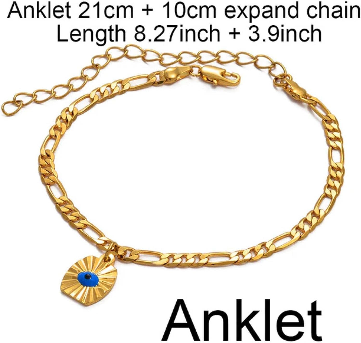 FISIDI African Anklet Bracelet - Yoga Om Symbol Foot Chain with Ancient Sudanese & Arab Ornamental Design - Perfect for Boho Fashion, Festival Accessories & Spiritual Jewelry