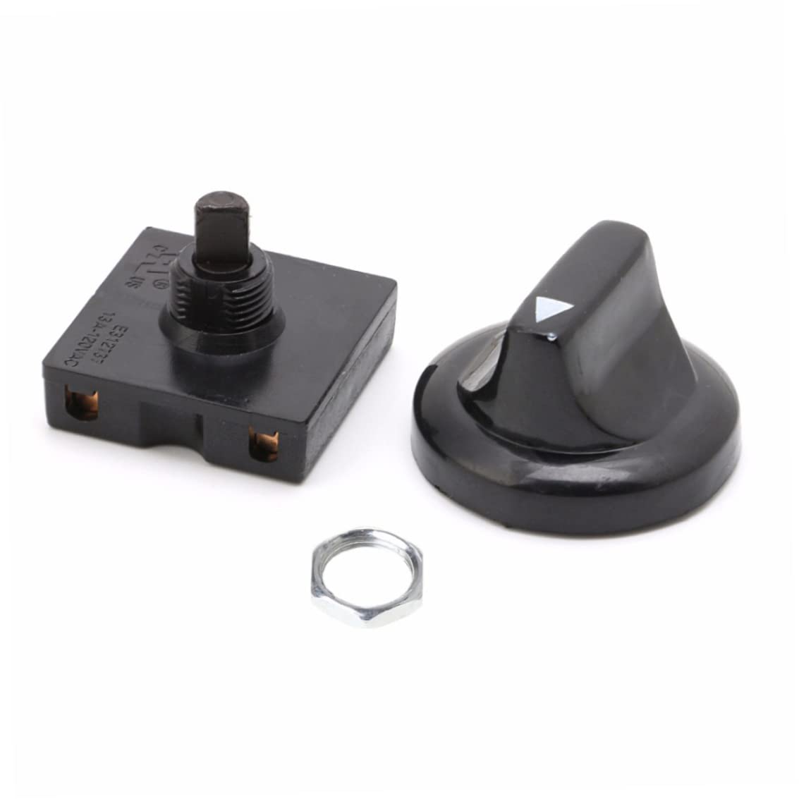 4-Position 3-Speed Rotary Fan Switch with Knob - Heavy Duty Selector Governor for Ceiling Fans, Exhaust Fans & Industrial Equipment - Perfect for Home, Office & Workshop Use