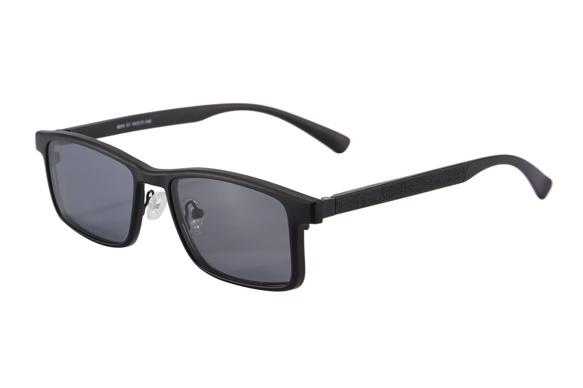 SHINU Clear Lens Anti-Glare Polarized Clip-On Sunglasses for Men (Model 9914) - UV Protection, Lightweight & Stylish for Driving, Outdoor Sports & Daily Wear