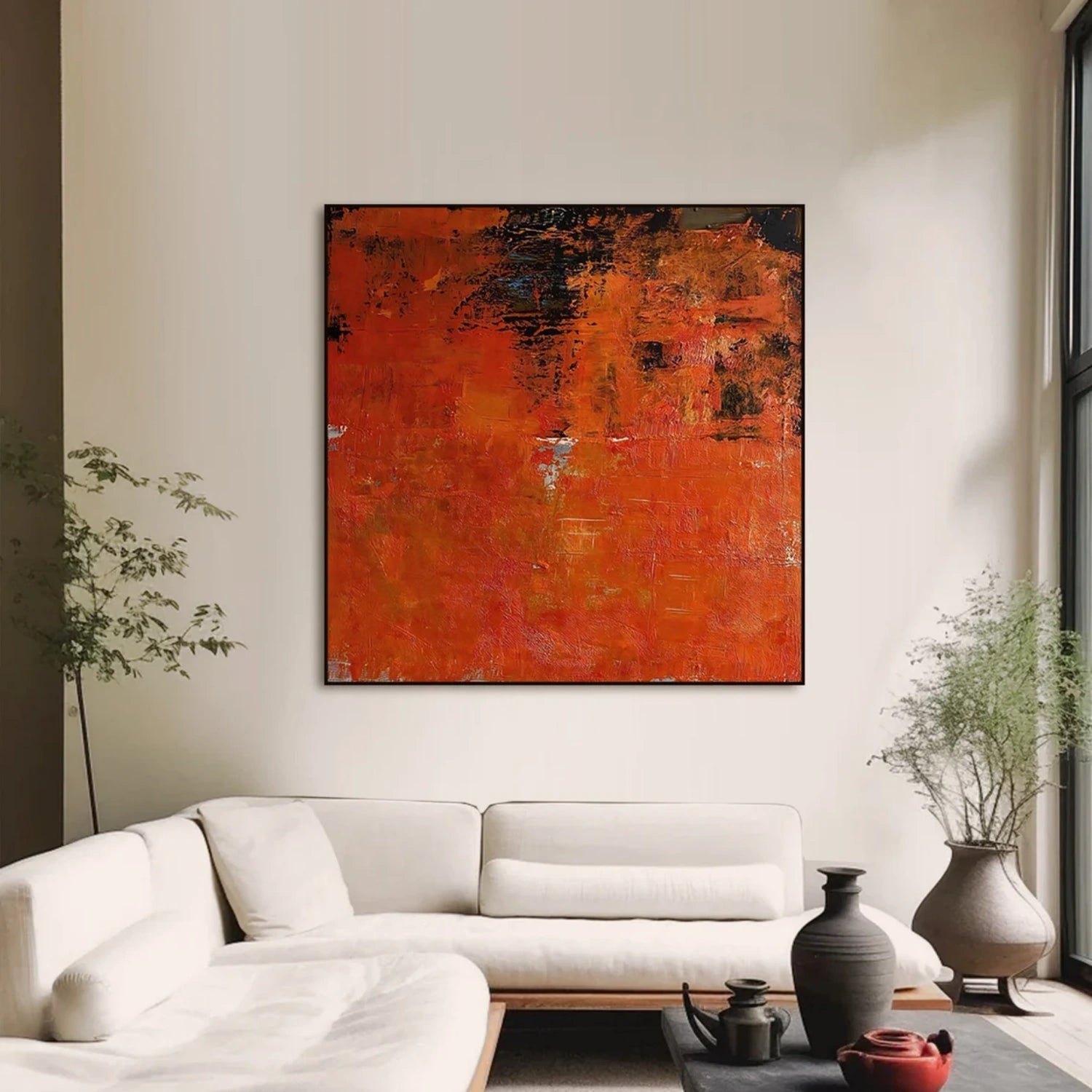 Abstract Painting #AB 331 - Modern Wall Art for Living Room, Bedroom & Office Decor | Large Canvas Artwork for Home & Office