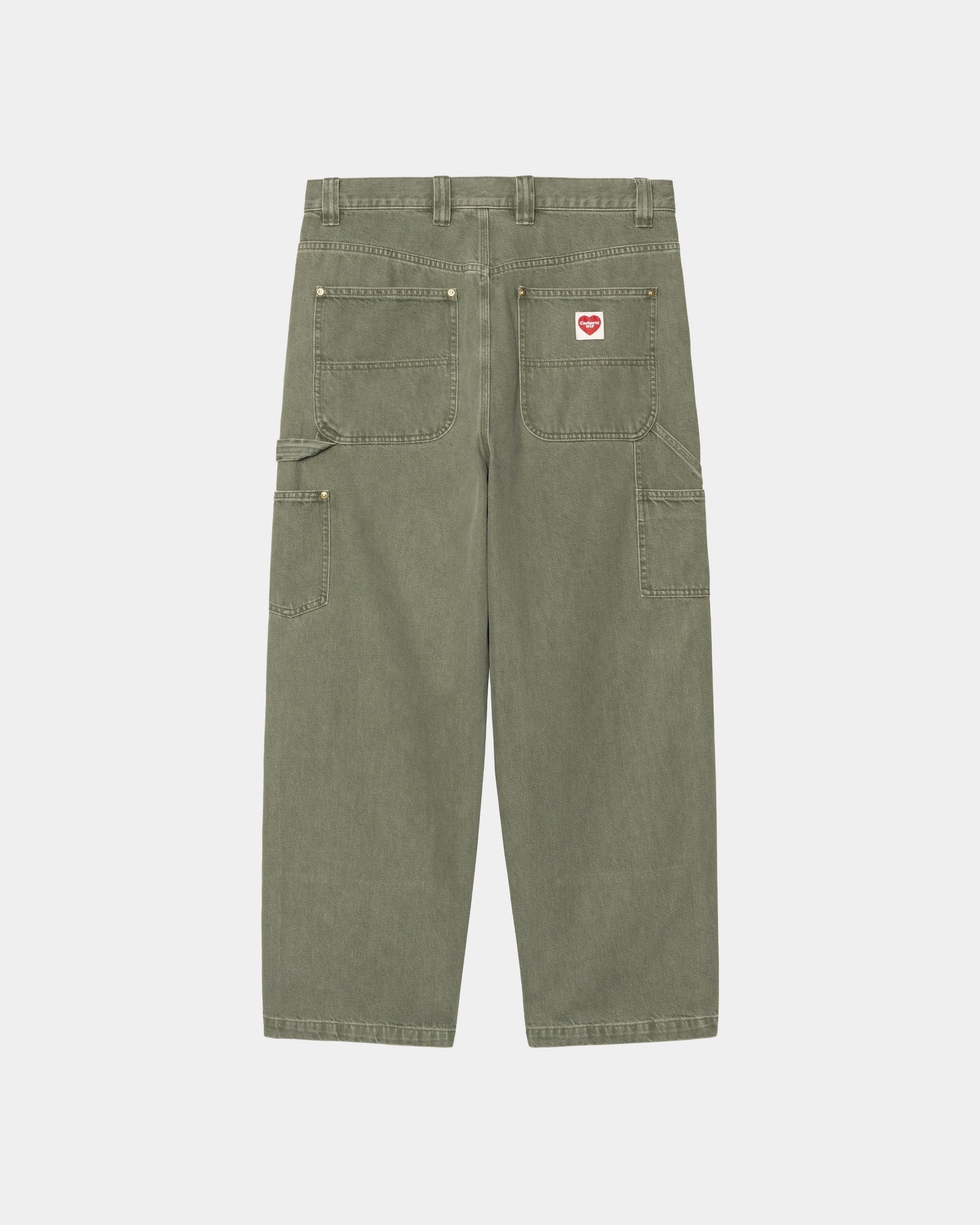Nash OG Double Knee Work Pants - Army Green (Enzyme Bleach Washed) | Durable Workwear for Construction, Farming & Outdoor Activities