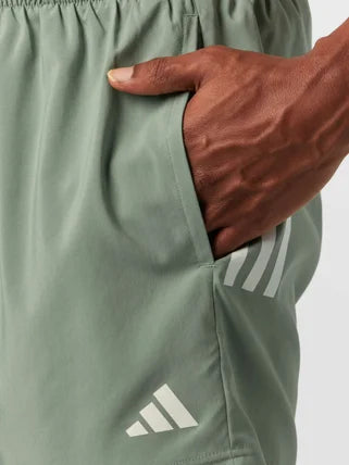 Men's Own The Run Base 5 Shorts - Silver Green Athletic Running Shorts for Men | Lightweight Quick-Dry Workout Shorts for Gym, Jogging & Outdoor Sports