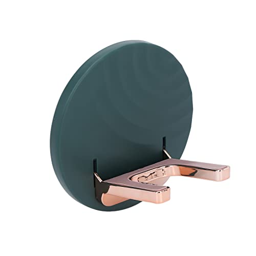 Foldable Hands-Free Hair Dryer Holder Stand - Green Bathroom Organizer for Blow Dryers | Perfect for Salon, Home & Travel Use