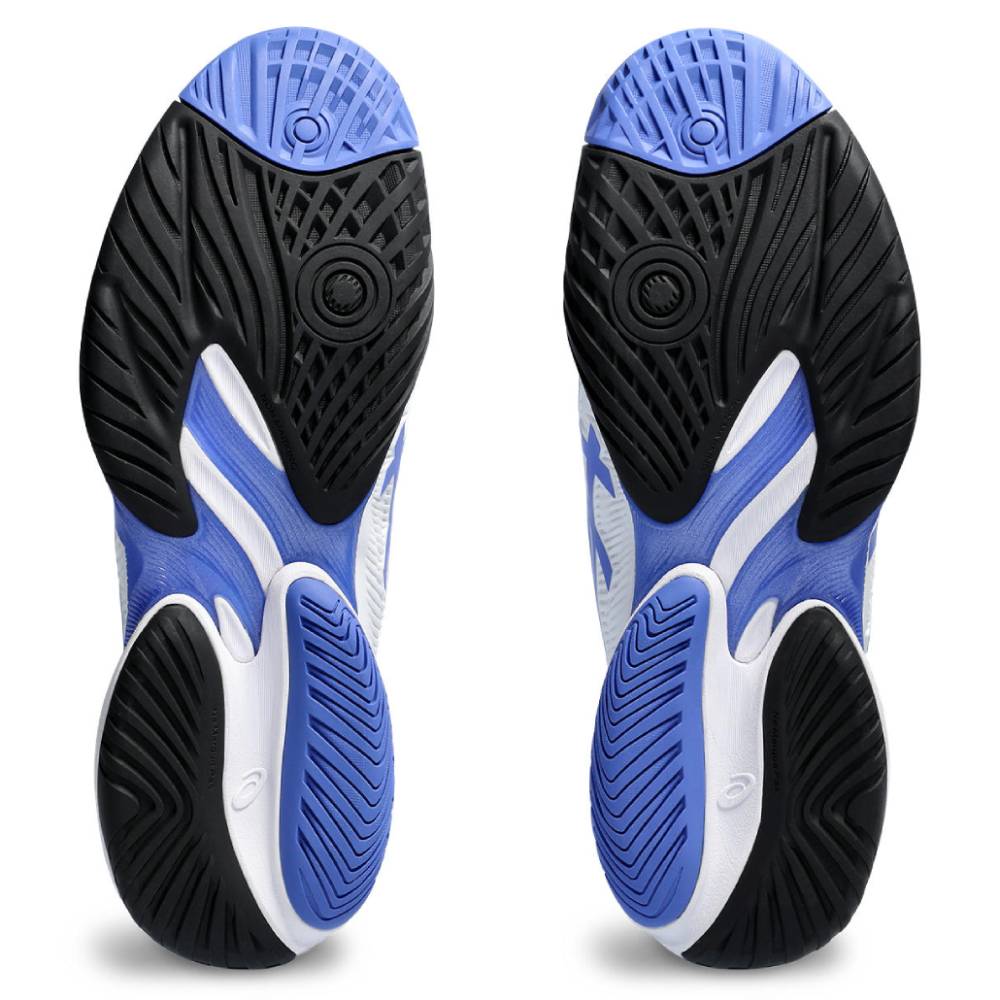 ASICS Court FF 3 Men's Tennis Shoes - White/Sapphire Blue | High-Performance Indoor & Outdoor Court Shoes for Tennis Players | Perfect for Competitive Matches & Training Sessions