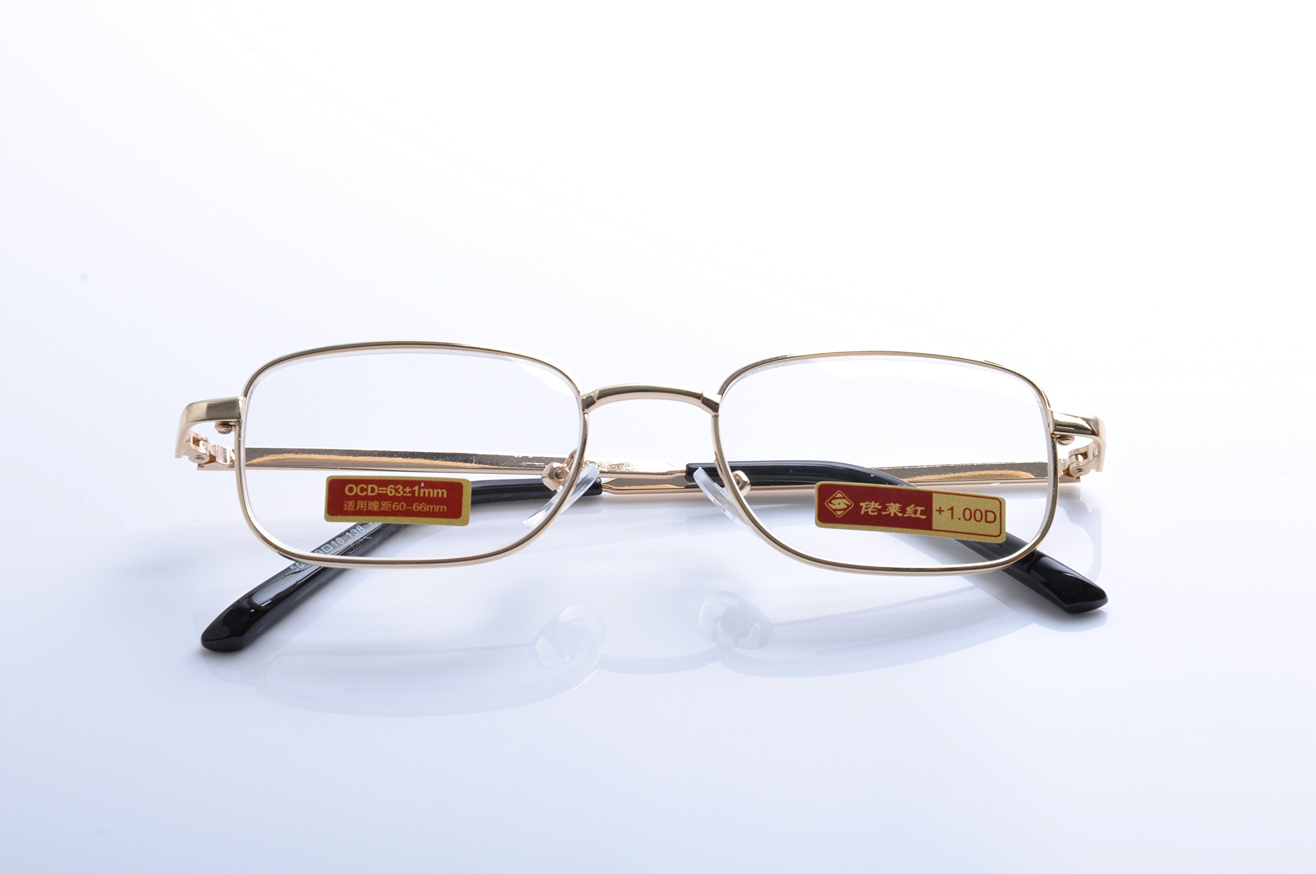 Premium Metal Full Rim Reading Glasses for Men & Women - Lightweight & Durable Eyewear for Reading, Working & Computer Use