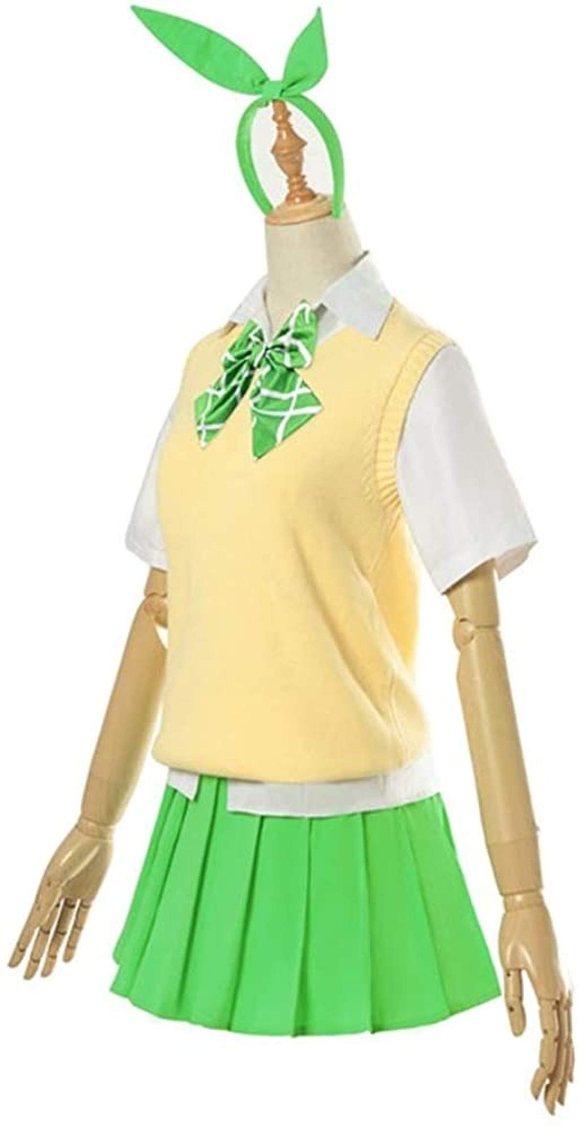 The Quintessential Quintuplets Nakano Yotsuba Cosplay Costume - Anime School Uniform Summer Dress Full Set for Conventions & Cosplay Events